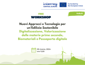 Free Workshop: New Approaches and Technologies for Sustainable Building